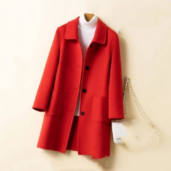 Double-sided Cashmere Woolen Coat - Image 6