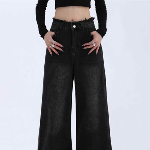 Fashion Loose Cool Wide-leg Jeans Women - Image 3